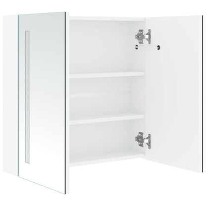 vidaXL LED Bathroom Mirror Cabinet 60x14x62 cm