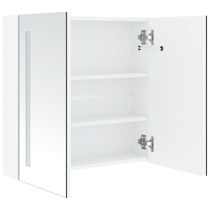 285125 vidaXL LED Bathroom Mirror Cabinet 60x14x62 cm