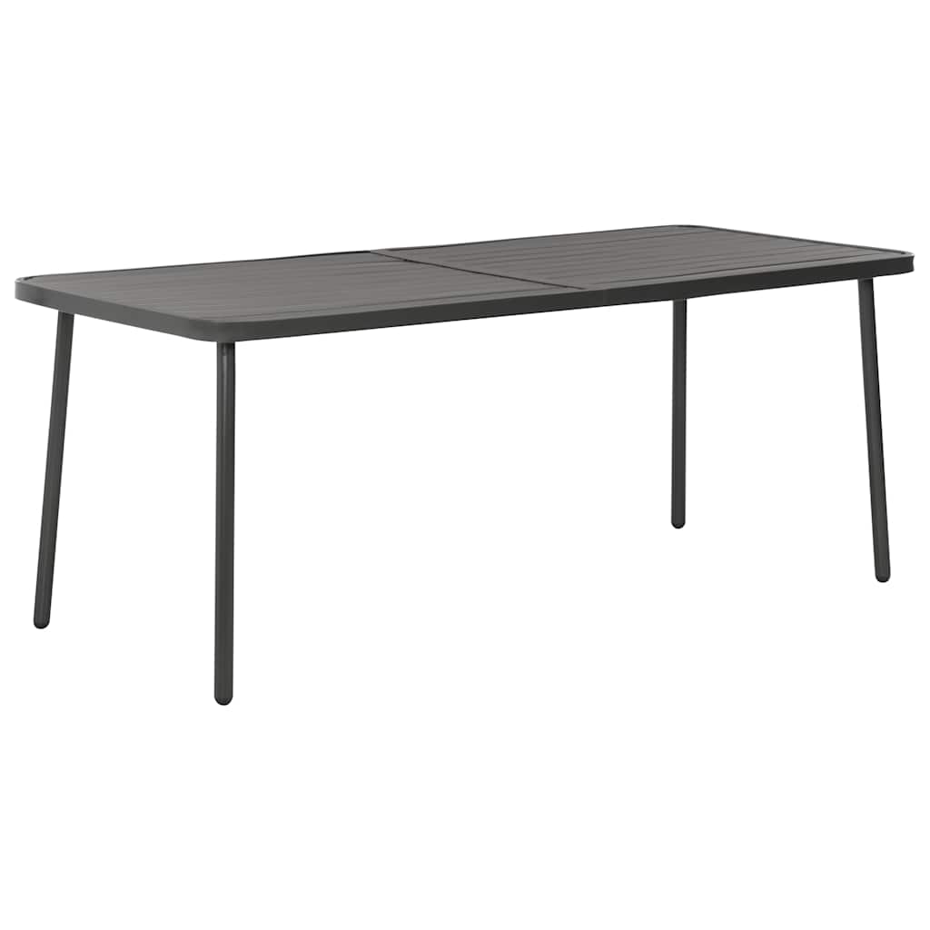 vidaXL Dining Set | Dark Grey | E-coated and powder-coated steel | Medium