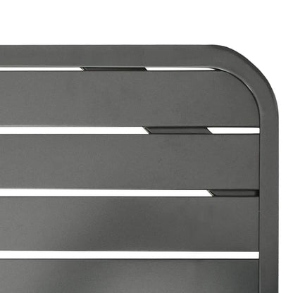 vidaXL Dining Set | Dark Grey | E-coated and powder-coated steel | Medium