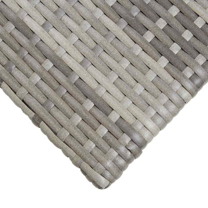 46252 vidaXL Tea Table Grey 50x50x47 cm Poly Rattan