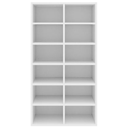 vidaXL Shoe Rack White 54x34x100.5 cm Engineered Wood