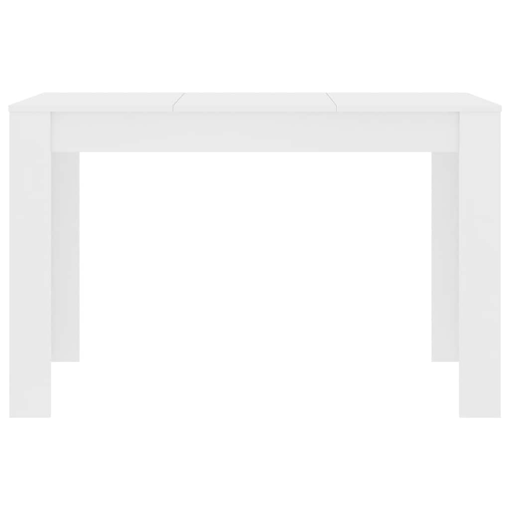 vidaXL Dining Table White 120x60x76 cm Engineered Wood