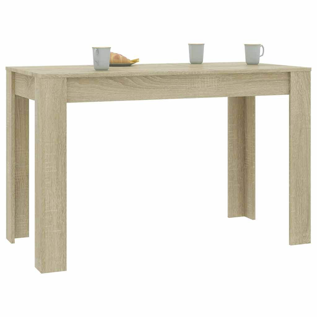 vidaXL Dining Table | Sonoma Oak | Engineered Wood | 120x60x76 cm | Minimalistic