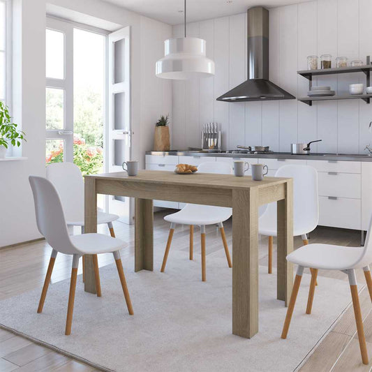 vidaXL Dining Table | Sonoma Oak | Engineered Wood | 120x60x76 cm | Minimalistic