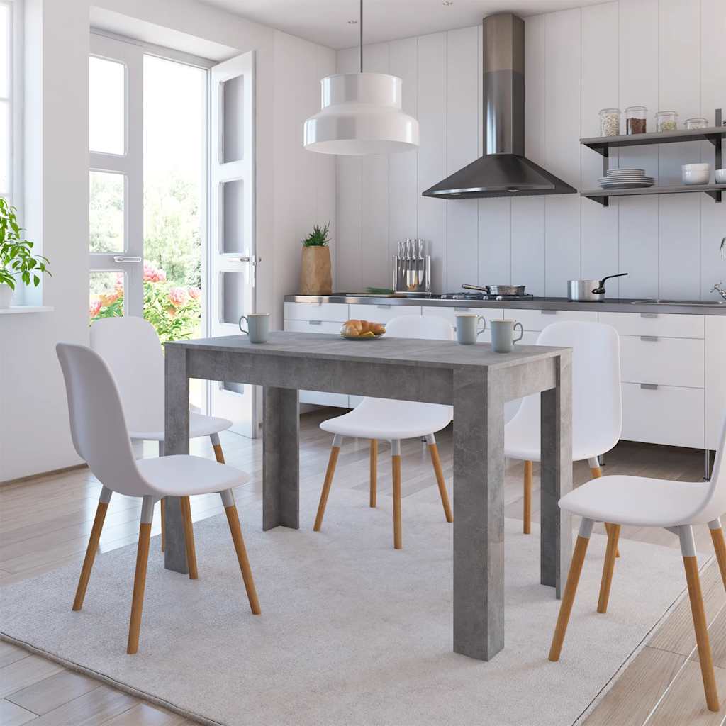 vidaXL Dining Table | Concrete grey | Engineered wood | Standard |  Durable