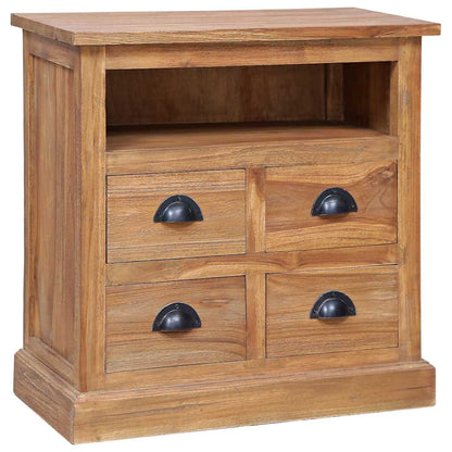 285311 vidaXL Side Cabinet 60x30x60 cm Solid Teak