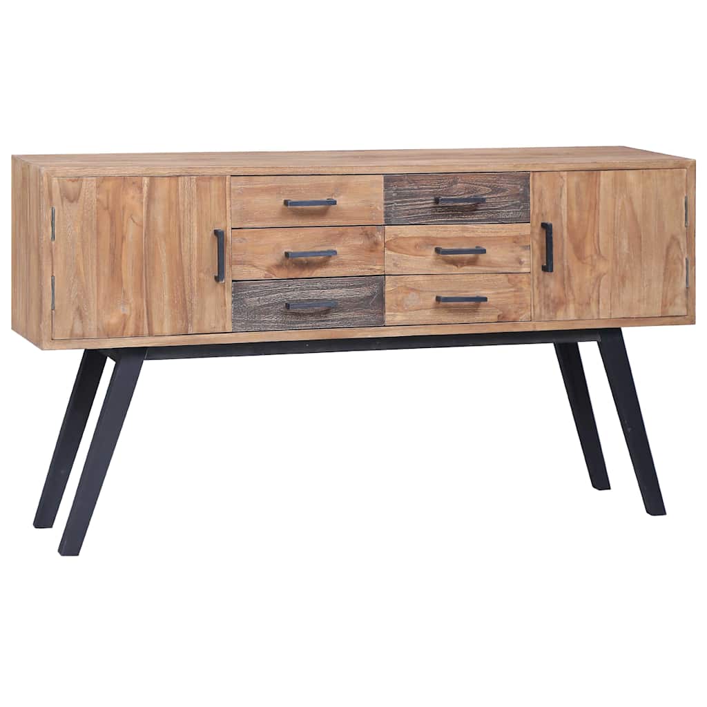 285314 vidaXL Side Cabinet 110x30x75 cm Solid Teak