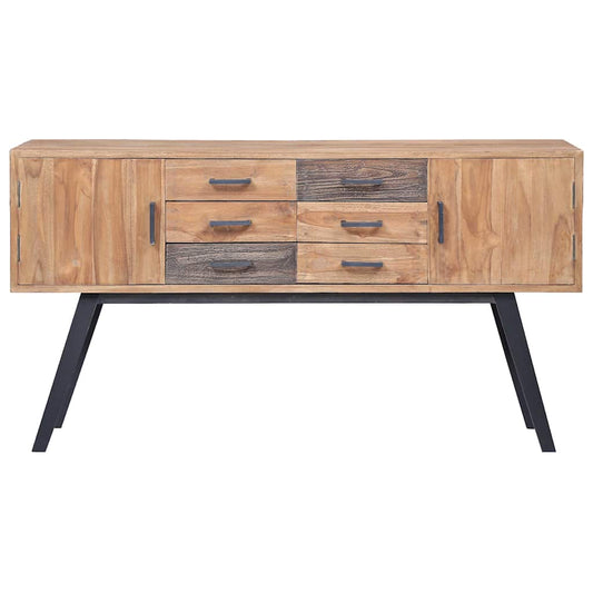 285314 vidaXL Side Cabinet 110x30x75 cm Solid Teak