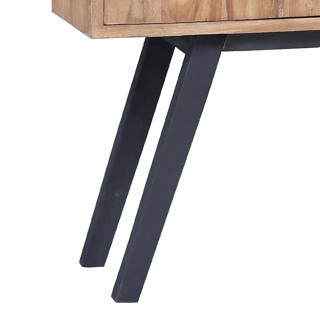 vidaXL Side Cabinet 110x30x75 cm Solid Teak