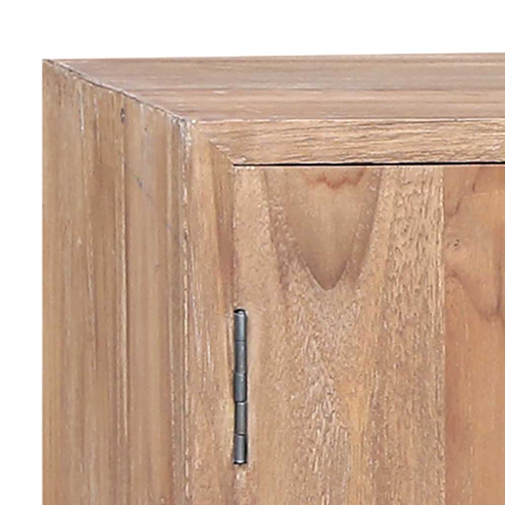 285314 vidaXL Side Cabinet 110x30x75 cm Solid Teak