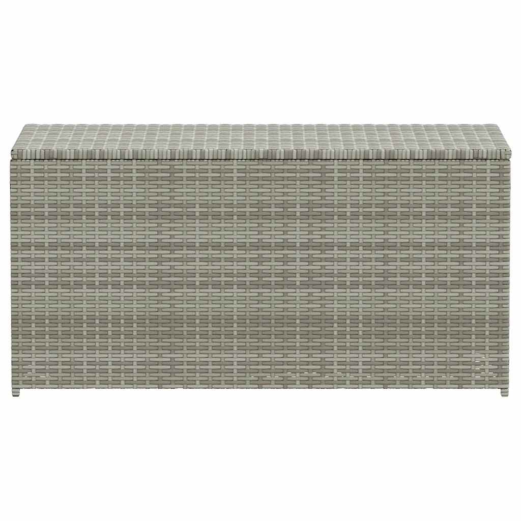vidaXL Garden Storage Box Poly Rattan 100x50x50 cm Grey