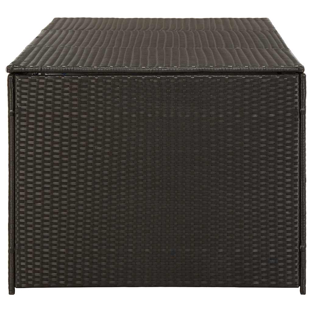 vidaXL Storage Chest | Brown | Poly Rattan | Large | Garden Storage Box