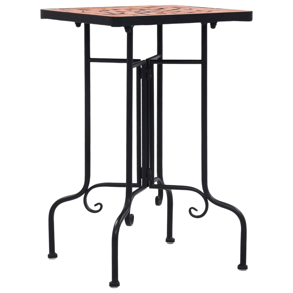 vidaXL Mosaic Side Table Terracotta Ceramic