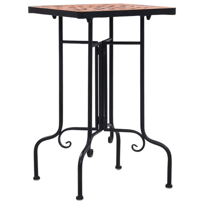 vidaXL Mosaic Side Table Terracotta Ceramic