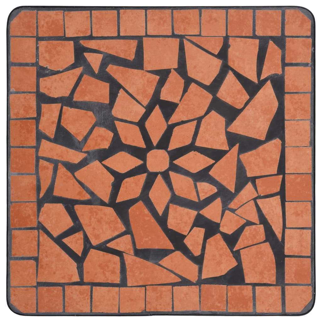 vidaXL Mosaic Side Table Terracotta Ceramic