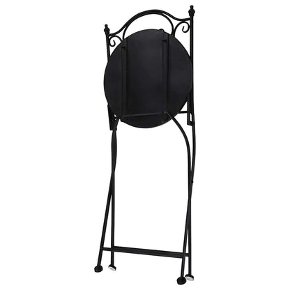 vidaXL Garden Chair | Set of 2 | Brown, Black, Cream