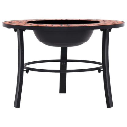 vidaXl Mosaic Fire Pit Terracotta 68cm Ceramic