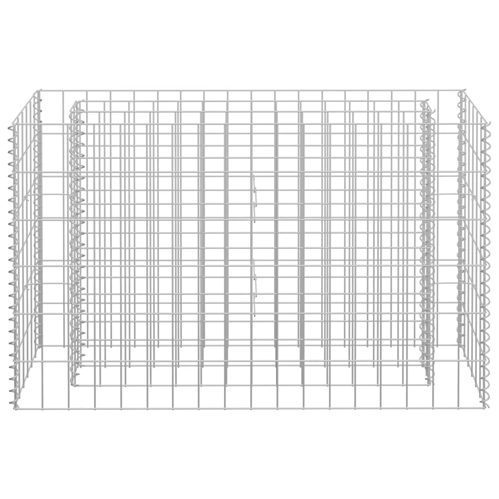 vidaXL Gabion Raised Bed Galvanised Steel 90x30x60 cm