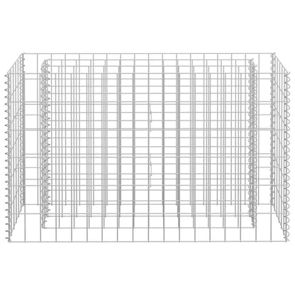 vidaXL Gabion Raised Bed Galvanised Steel 90x30x60 cm