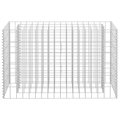 145630 vidaXL Gabion Raised Bed Galvanised Steel 90x30x60 cm