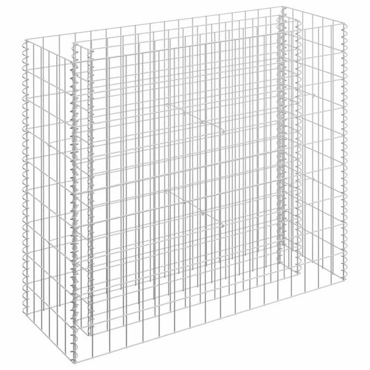 145631 vidaXL Gabion Raised Bed Galvanised Steel 90x30x90 cm