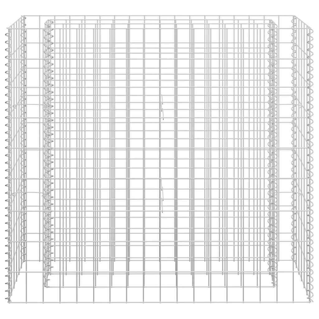 145631 vidaXL Gabion Raised Bed Galvanised Steel 90x30x90 cm