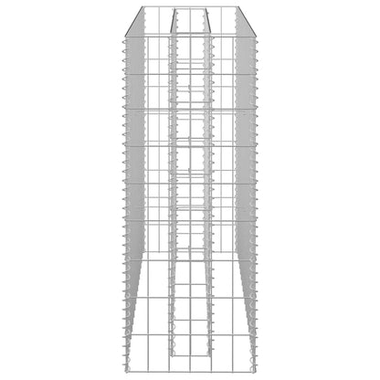 vidaXL Gabion Raised Bed Galvanised Steel 90x30x90 cm