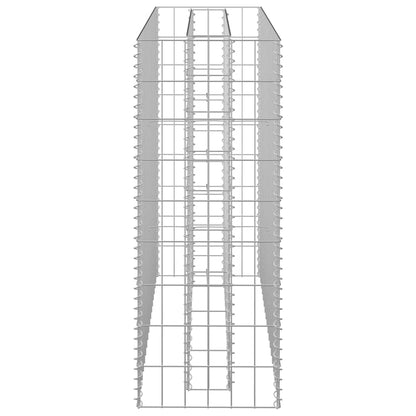 145631 vidaXL Gabion Raised Bed Galvanised Steel 90x30x90 cm