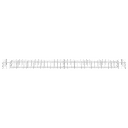 vidaXL Gabion Raised Bed Galvanised Steel 180x30x10 cm