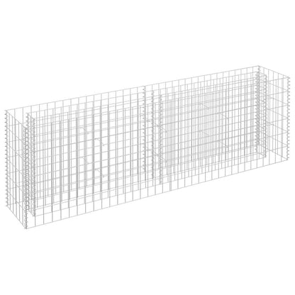 145634 vidaXL Gabion Raised Bed Galvanised Steel 180x30x60 cm