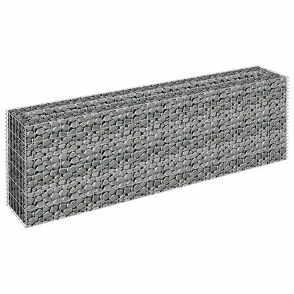 145634 vidaXL Gabion Raised Bed Galvanised Steel 180x30x60 cm