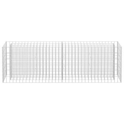 vidaXL Gabion Raised Bed Galvanised Steel 180x30x60 cm