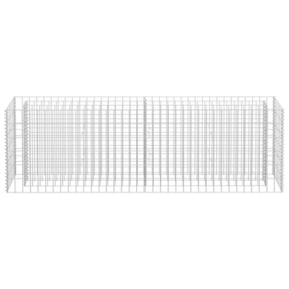 145634 vidaXL Gabion Raised Bed Galvanised Steel 180x30x60 cm