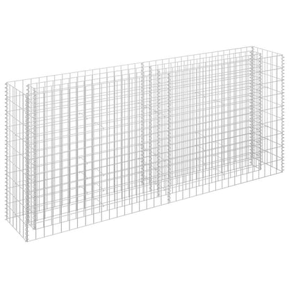 145635 vidaXL Gabion Raised Bed Galvanised Steel 180x30x90 cm