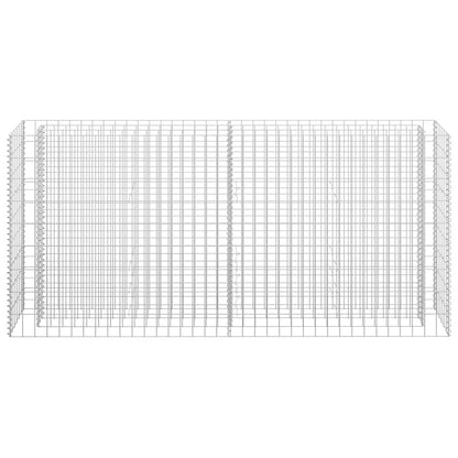 vidaXL Gabion Raised Bed Galvanised Steel 180x30x90 cm