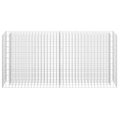 145635 vidaXL Gabion Raised Bed Galvanised Steel 180x30x90 cm