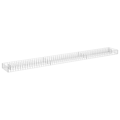 vidaXL Gabion Raised Bed Galvanised Steel 270x30x10 cm