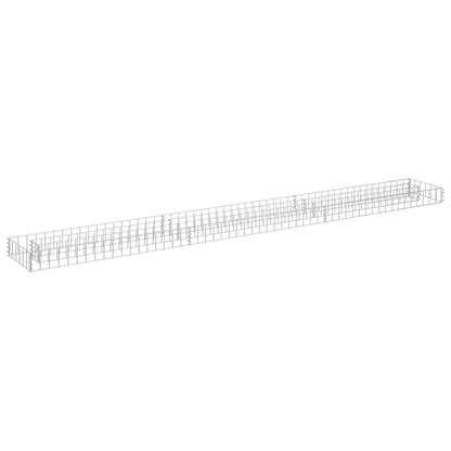 145636 vidaXL Gabion Raised Bed Galvanised Steel 270x30x10 cm