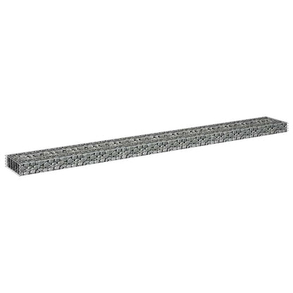 145636 vidaXL Gabion Raised Bed Galvanised Steel 270x30x10 cm