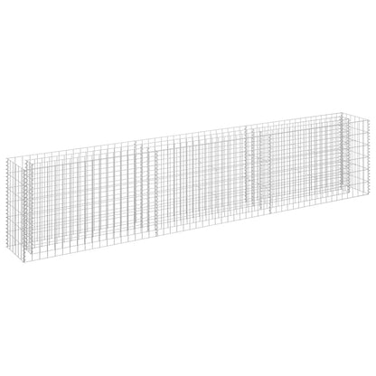 145638 vidaXL Gabion Raised Bed Galvanised Steel 270x30x60 cm