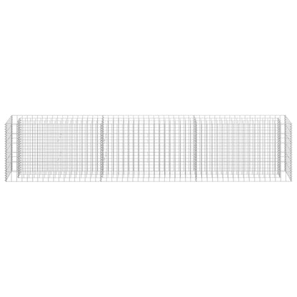 vidaXL Gabion Raised Bed Galvanised Steel 270x30x60 cm