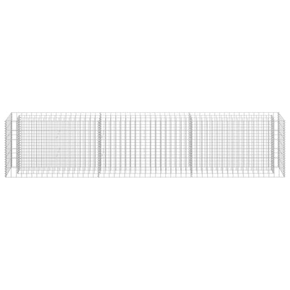 145638 vidaXL Gabion Raised Bed Galvanised Steel 270x30x60 cm
