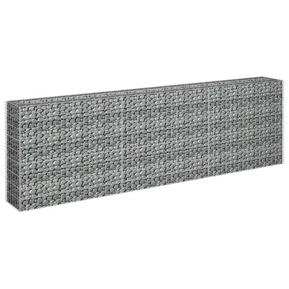 vidaXL Gabion Raised Bed Galvanised Steel 270x30x90 cm