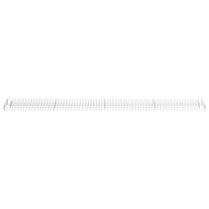 vidaXL Gabion Raised Bed Galvanised Steel 360x30x10 cm