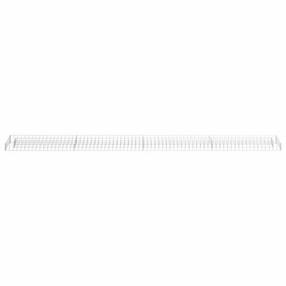 145640 vidaXL Gabion Raised Bed Galvanised Steel 360x30x10 cm