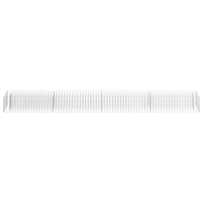 vidaXL Gabion Raised Bed Galvanised Steel 360x30x30 cm