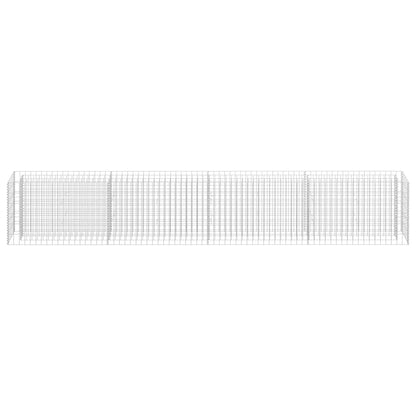 vidaXL Gabion Raised Bed Galvanised Steel 360x30x60 cm