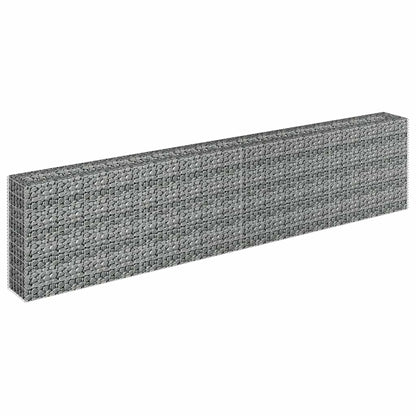 vidaXL Gabion Raised Bed Galvanised Steel 360x30x90 cm