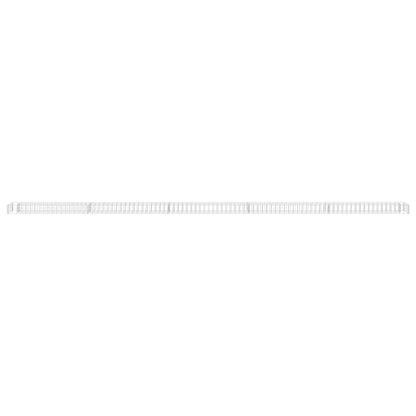 145644 vidaXL Gabion Raised Bed Galvanised Steel 450x30x10 cm